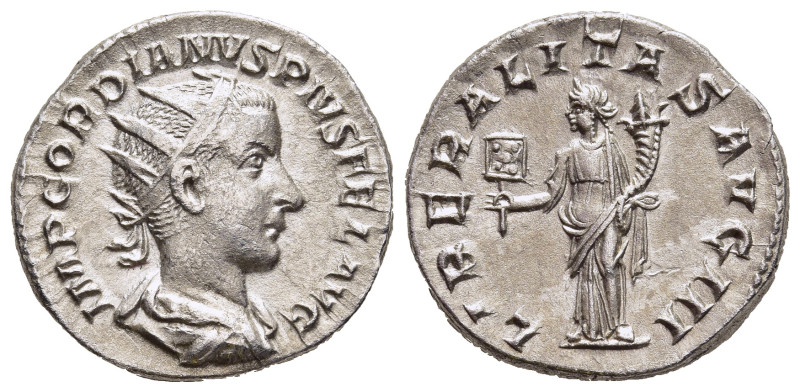 GORDIAN III (238-244). Antoninianus. Rome.

Obv: IMP GORDIANVS PIVS FEL AVG. 
Ra...