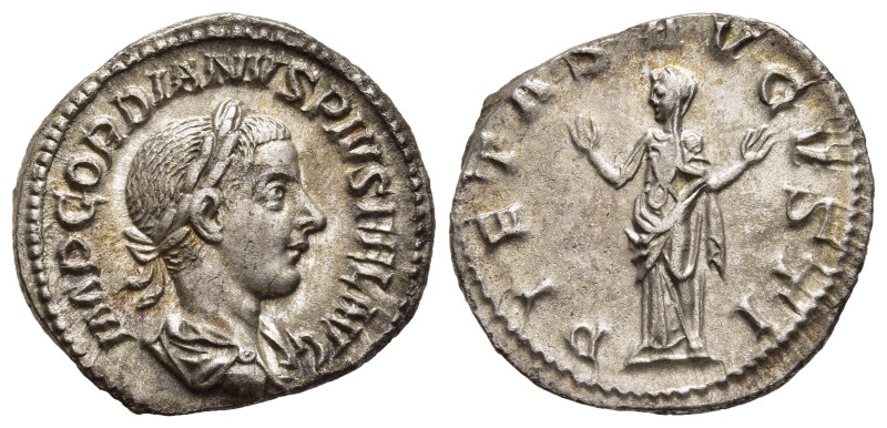 GORDIAN III (238-244). Denarius. Rome.

Obv: IMP GORDIANVS PIVS FEL AVG. 
Laurea...