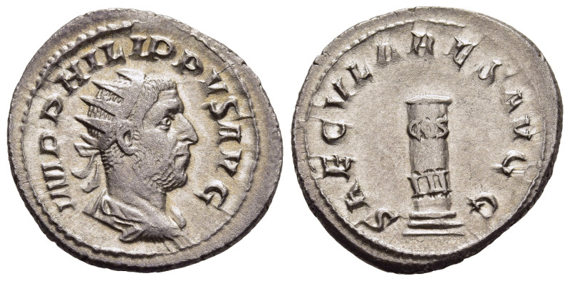 PHILIP I 'THE ARAB' (244-249). Antoninianus. Rome. Saecular Games/ 1000th Annive...