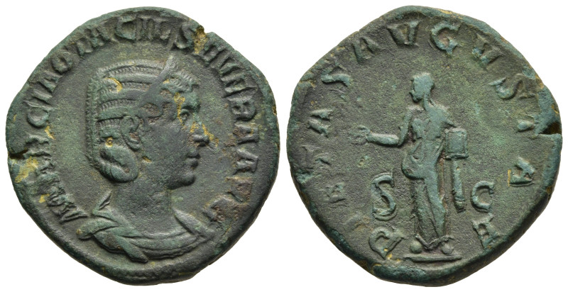 OTACILIA SEVERA (Augusta, 244-249). Sestertius. Rome. 

Obv: MARCIA OTACIL SEVER...