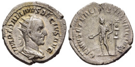 TRAJANUS DECIUS (249-251). Antoninianus. Rome.

Obv: IMP C M Q TRAIANVS DECIVS AVG. 
Radiate, draped and cuirassed bust right.
Rev: GENIVS EXERC ILLVR...