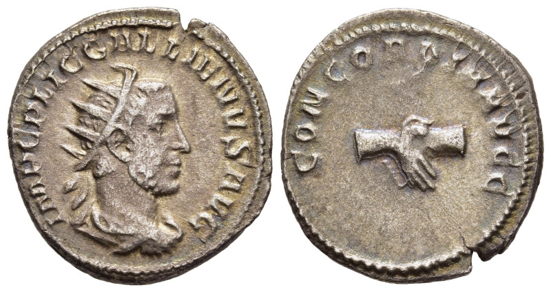 GALLIENUS (253-268). Antoninianus. Rome.

Obv: IMP C P LIC GALLIENVS AVG. 
Radia...