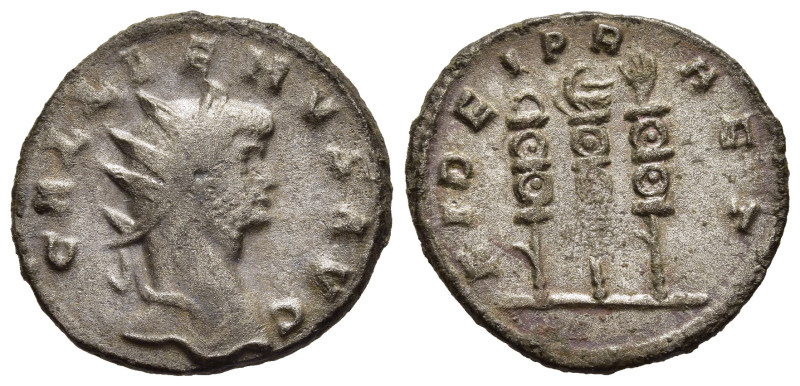 GALLIENUS (253-268). Antoninianus. Siscia.

Obv: GALLIENVS AVG.
Radiate head rig...