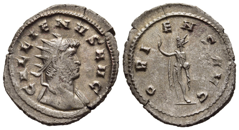 GALLIENUS (253-268). Antoninianus. Mediolanum.

Obv: GALLIENVS AVG. 
Radiate hea...