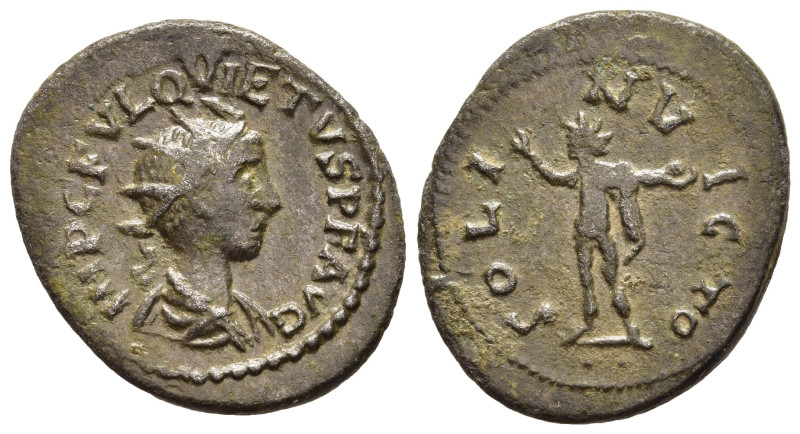 QUIETUS (Usurper, 260-261). Antoninianus. Emesa

Obv: IMP C FVL QVIETVS P F AVG....