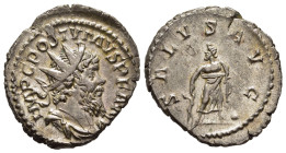 POSTUMUS (260-269). Antoninianus. Treveri.

Obv: IMP C POSTVMVS P F AVG.
Radiate, draped and cuirassed bust right.
Rev: SALVS AVG.
Asclepius stan...