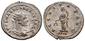 CLAUDIUS II GOTHICUS (268-270). Antoninianus. Smyrna.

Ob: IMP C M AVR CLAVDIVS AVG. 
Radiate, draped and cuirassed bust right.
Rev: AEQVITAS AVG / SP...