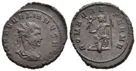 AURELIAN (270-275). Antoninianus. Cyzicus. 

Obv: IMP AVRELIANVS AVG. 
Radiate, draped and cuirassed bust left.
Rev: ROMAE AETERNE. 
Roma seated left ...