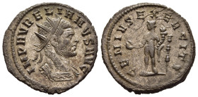 AURELIAN (270-275). Antoninianus. Cyzicus. 

Obv: IMP AVRELIANVS AVG. 
Radiate and cuirassed bust right.
Rev: GENIVS EXERCITI. 
Genius standing left w...