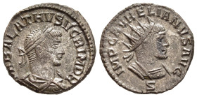 AURELIAN with VABALATHUS (270-275). Antoninianus. Antioch.

Obv: VABALATHVS V C R IM D R. 
Laureate, draped and cuirassed bust of Vabalathus right.
Re...