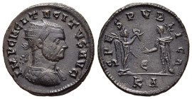 TACITUS (275-276). Antoninianus. Cyzicus.

Obv: IMP C M CL TACITVS AVG.
Radiate, draped and cuirassed bust right.
Rev: SPES PVBLICA.
Victory standing ...