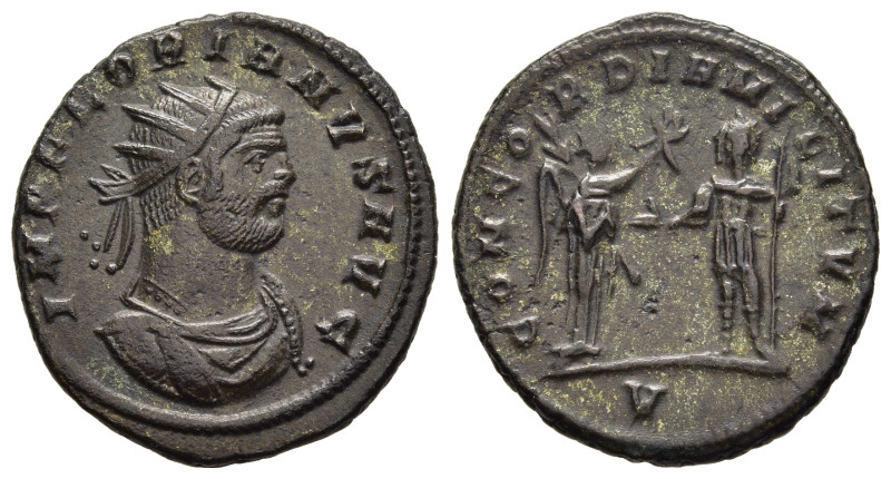 FLORIANUS (276). Antoninianus. Cyzicus.

Obv: IMP FLORIANVS AVG. 
Radiate, drape...