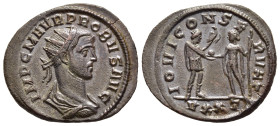PROBUS (276-282). Antoninianus. Ticinum.

Obv: IMP C M AVR PROBVS AVG. 
Radiate, draped and cuirassed bust right.
Rev: IOVI CONSERVAT / VXXT. 
Probus,...