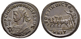 PROBUS (276-282). Antoninianus. Siscia.

Obv: IMP C M AVR PROBVS P F AVG.
Radiate bust left, wearing Imperial mantle and holding eagle-tipped sceptre....