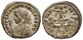 PROBUS (276-282). Antoninianus. Siscia. 

Obv: IMP C M AVR PROBVS P F AVG,
Radiate bust left in imperial mantle, holding sceptre surmounted by eagle.
...