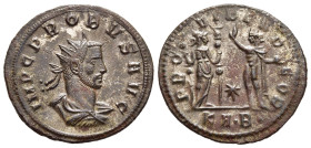 PROBUS (276-282). Antoninianus. Serdica. 

Obv: IMP C PROBVS AVG. 
Radiate, draped and cuirassed bust right.
Rev: PROVIDEN DEOR / * / KAB. 
Provident...