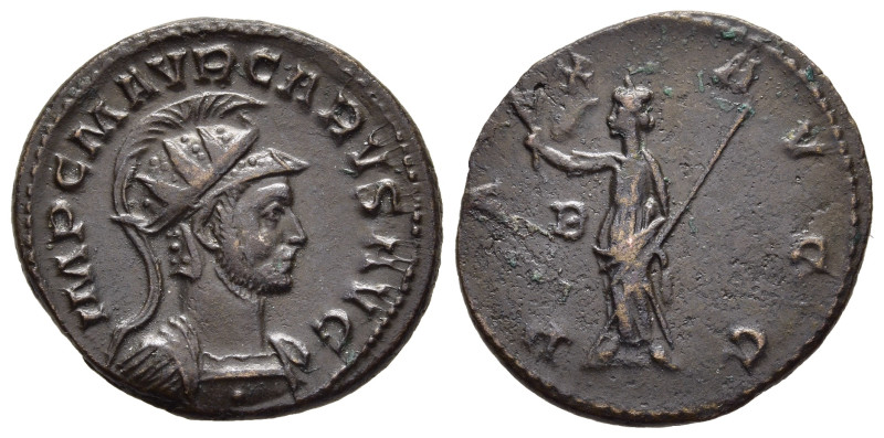 CARUS (282-283). Antoninianus. Lugdunum. 

Obv: IMP C M AVR CARVS AVG. 
Radiate,...