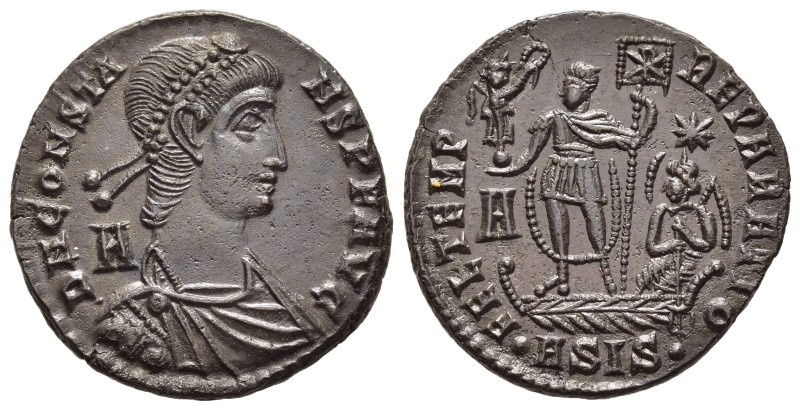 CONSTANS (337-350). Ae Centenionalis. Siscia.

Obv: D N CONSTANS P F AVG.
Dia...