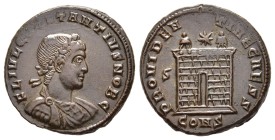 CONSTANTIUS II (Caesar, 324-337). Follis. Constantinople.

Obv: FL IVL CONSTANTIVS NOB C.
Laureate, draped and cuirassed bust right.
Rev. PROVIDEN...