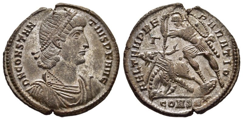 CONSTANTIUS II (337-361). Ae Centenionalis. Constantinople.

Obv: D N CONSTANTIV...