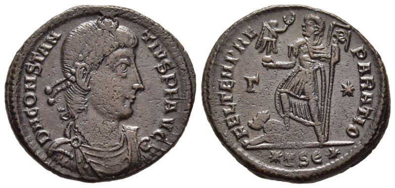 CONSTANTIUS II (337-361). Ae Centenionalis. Ae Thessalonica. 

Obv: D N CONSTANT...