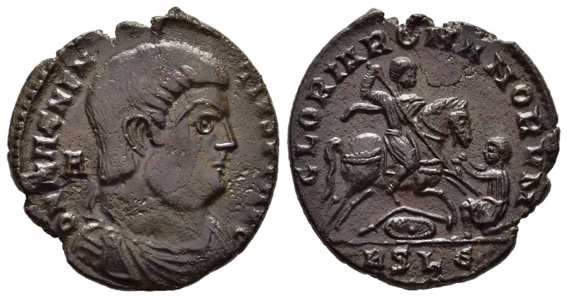 MAGNENTIUS (350-353). Ae Maiorina. Lugdunum.

Obv: D N MAGNENTIVS P F AVG.
Bare-...