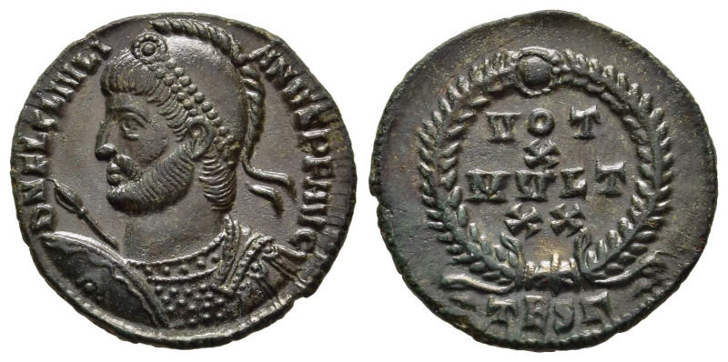 JULIAN II THE PHILOSOPHER (361-363). Follis. Thessalonica. 

Obv: D N FL CL IVLI...
