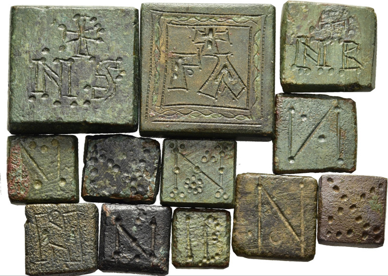 BYZANTINE EMPIRE. Lot of 12 Commercial weights (5h- 7th century AD).

Twelve Byz...