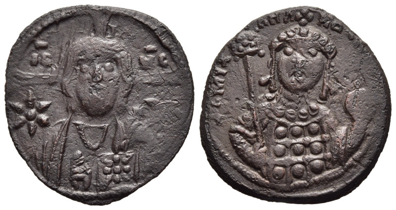 MICHAEL VII DUCAS (1071-1078). Ae Follis. Constantinople.

Obv: IC - XC. 
Bust o...