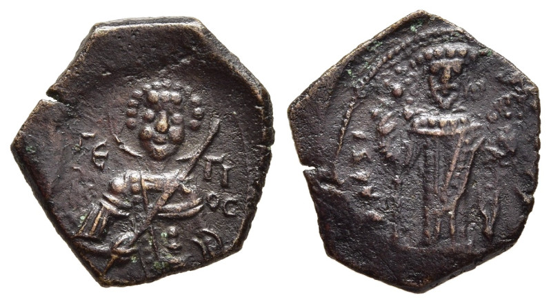 ALEXIUS III ANGELUS-COMNENUS (1195-1203). Ae Half Tetarteron. Thessalonica.

Obv...