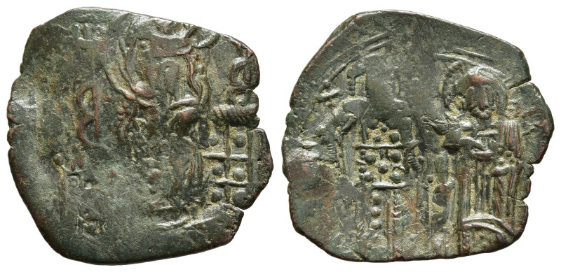 MICHAEL VIII PALAEOLOGUS (1261-1282). Trachy. Constantinople.

Obv: The Virgin M...