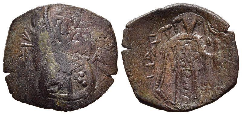 MICHAEL VIII PALAEOLOGUS (1261-1282). Trachy. Constantinople.

Obv: Facing bust ...