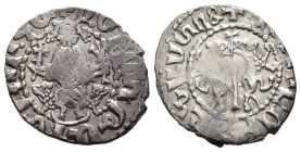 CILICIAN ARMENIA. Smpad (1296-1298). Tram. 

Obv: King enthroned facing holding cross and sceptre.
Rev: Cross between two lions. 

Bedoukian 1672 var....