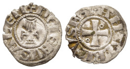 CRUSADERS. Jerusalem. Amaury (1163-1174). Obol.

Obv: AMALRICVS REX°.
Cross pattée with annulets in two quarters.
Rev: +DЄ IERVSALЄM.
 Church oft he H...