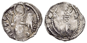 SERBIA. Prince Stefan Lazarevic (1396-1402). Half Dinar.

Obv: IC – XC.
Christ standing facing within pearled mandorla.
Obv: C °ONTE °T° °O°.
Angel st...