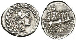 GELLIA. Denario. Roma (138 a.C.). FFC-742. SB-2a. MBC.