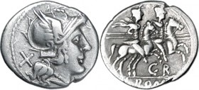 SEMPRONIA.Denario (199-170 a.C.). Ceca incierta. FFC-1105. SB-1. MBC. Rara.