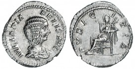 JULIA DOMNA, esposa de Septimio Severo. Denario. Roma. Acuñación bajo Caracalla. RIC-C386. SB-165. EBC+.