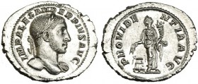 ALEJANDRO SEVERO. Denario. Roma (231-235). R/ La Providencia con espigas y cornucopia. RIC-250b. SC.
