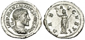 MAXIMINO I. Denario. Roma (235-236). R/ La Paz sosteniendo cetro y rama. RIC-12. SC.