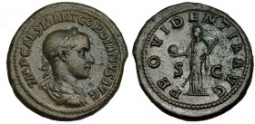 GORDIANO III. As. Roma (238-239). R/ Ley.: PROVIDENTIA AVG. , S.C. RIC-257b. CH-305. Bonito centraje. MBC.
