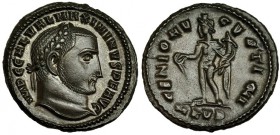 MAXIMINO II. Follis. Cyzicus, B. RIC-77a. EBC.