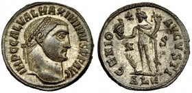 MAXIMINO II. Follis. Alejandría, S. RIC-160b. P.O. EBC+.