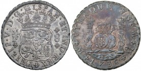 8 reales. 1736. México. MF. VI-1144. Bonita pátina. EBC+.