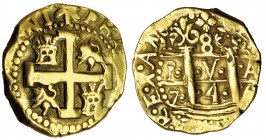 8 escudos. 1746. Lima. (V). VI-1676. MBC.