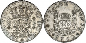 8 reales. 1760. México. MM. VI-371. EBC-.