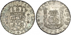 8 reales. 1760. México. MM. VI-916. R.B.O. EBC/ EBC-.