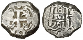 8 reales. 1761. Potosí. V. VI-958. MBC-.