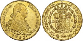 2 escudos. 1793. Madrid. MF. VI-1041. EBC-.