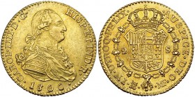 2 escudos. 1800. Madrid. MF. VI-1049 vte. EBC-/ EBC .